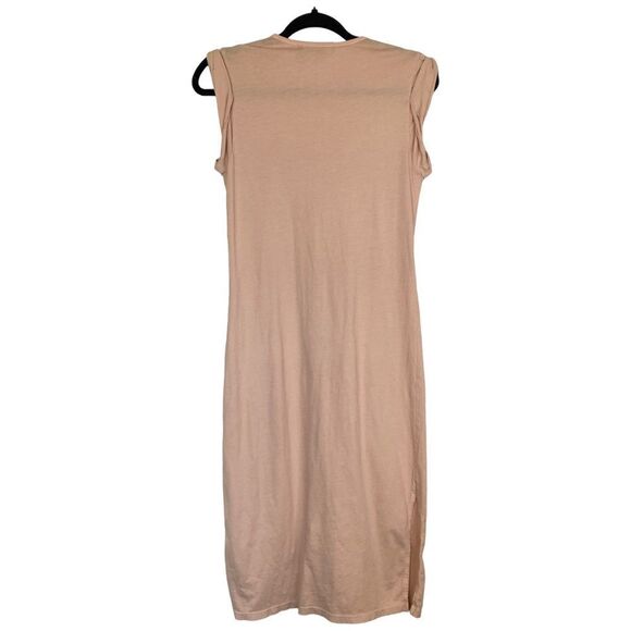 THEORY Muscle Relaxed Fit T-shirt Dress in Rose Quartz Peach Size XS - Picture 2 of 6